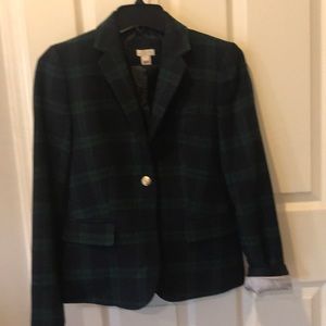 J crew plaid blazer